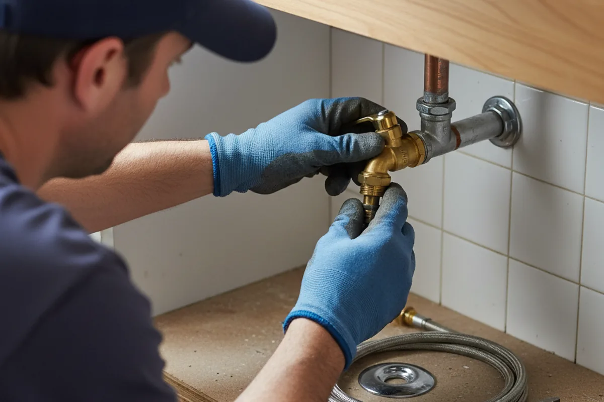 Shutoff valve and fitting work during Faucet and Fixture Repair in Hazel Green